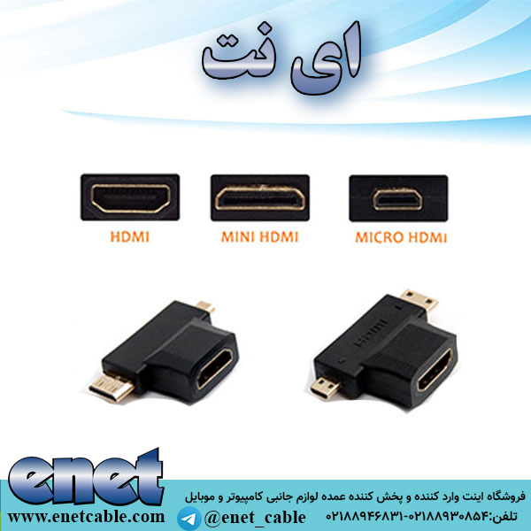 تبدیل Micro HDMI / Mini HDMI to HDMI | ای نت|پخش عمده لوازم جانبی ...