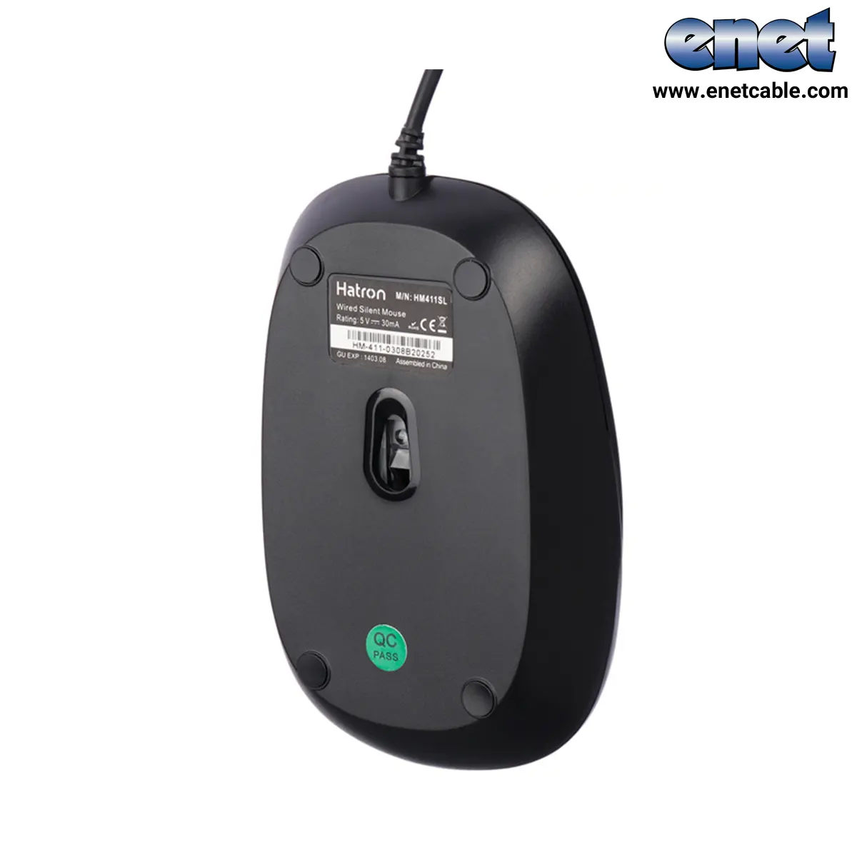 موس سیم دار بی صدا HM411SL هترون/HATRON - Image 8