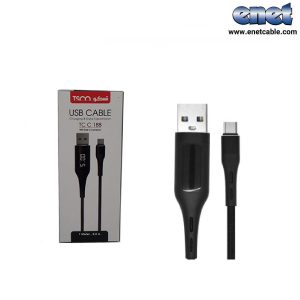 کابل شارژ و دیتاLED) type-c دار و دارایه تایمر) تسکو مدل C188