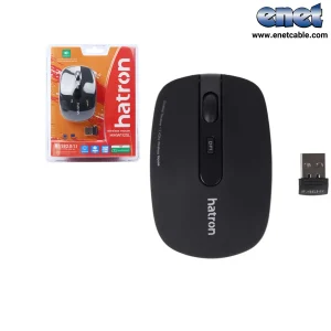 موس بیسیم و بیصدا HMW-112 مشکی هترون/HATRON