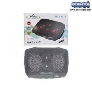 کول پد چهار فن تنظیم ارتفاع VANMAAX مدل MAX-1470