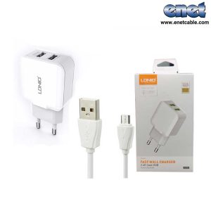 آداپتور شارژر  همراه با کابل میکرو LDNIO-A2202