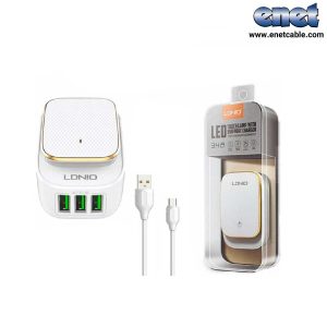 آداپتور شارژر و چراغ خواب همراه با کابل MICRO مدل LDNIO-A3305