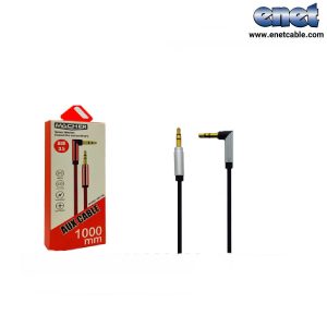 کابل AUX یک سر ۹۰ درجه MACHER-MR166 (1 متری)