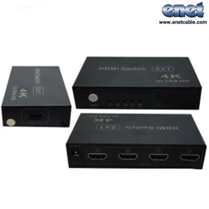 سوئیچ ۵ پورت HDMI-4K باریموت ای نت