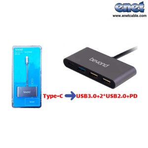 هاب  بیاند Type-C Adaptor BA-404 همراه پاور