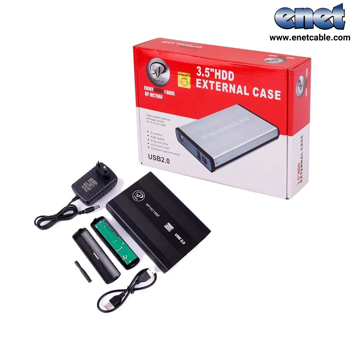 باکس هارد USB2 اکسترنال ۳٫۵ اینچ ایکس پی مدل XP-196