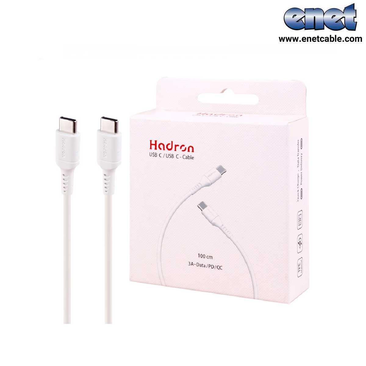 کابل دو سرتایپ سی ۱متری HTC-C-C01 هادرون/HADRON