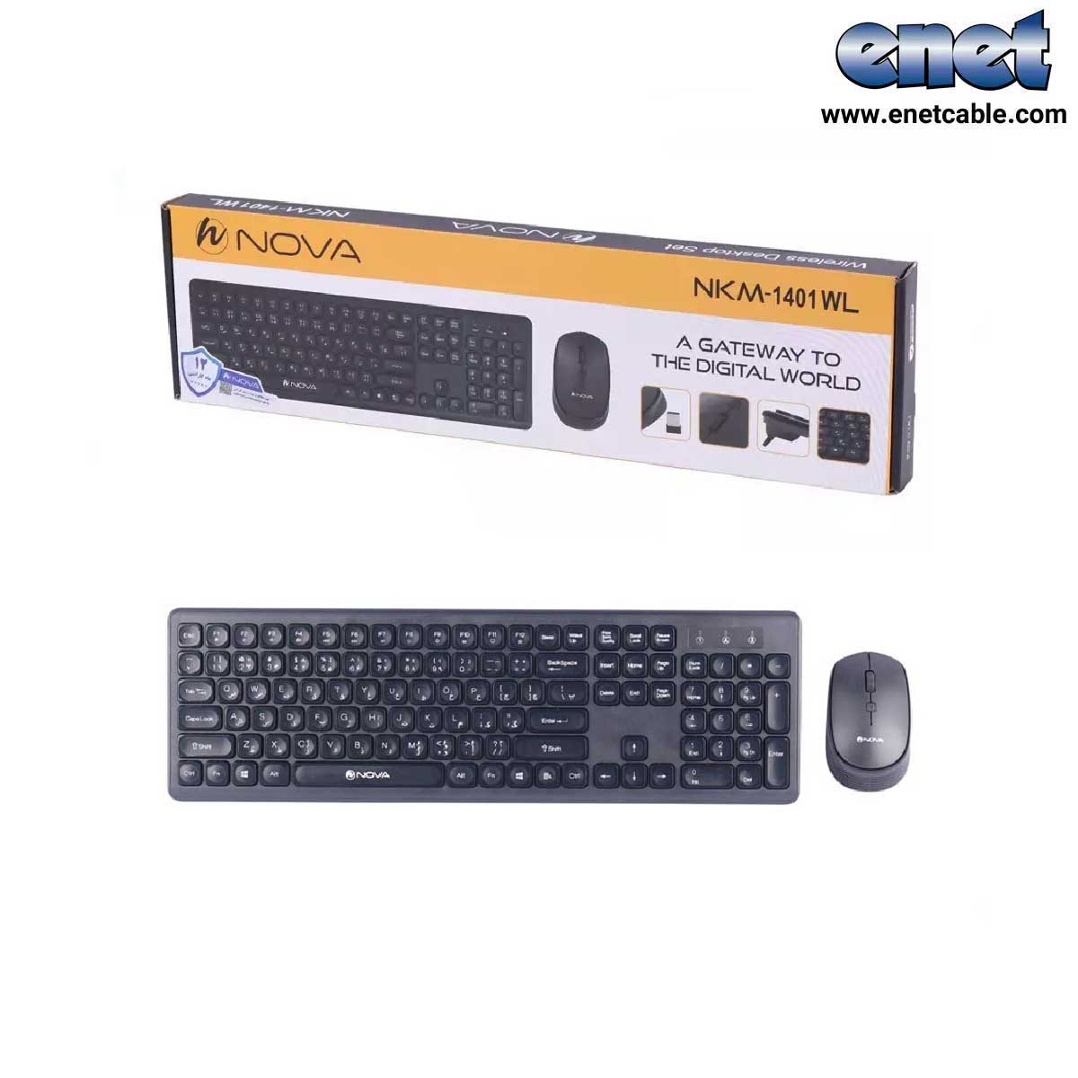 کیبورد و موس بی سیم نووا NOVA 1401WL