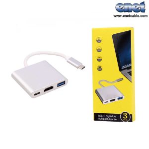 تبدیل تایپ سی به HDMI - USB3- TYPE-C