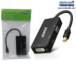 تبدیل mini DISPLAY به VGA+HDMI+DVI ای نت
