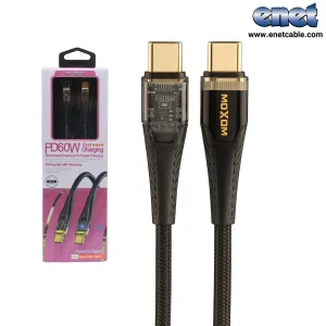 کابل شارژ دوسر تایپ سی ماکسوم MOXOM-CB282