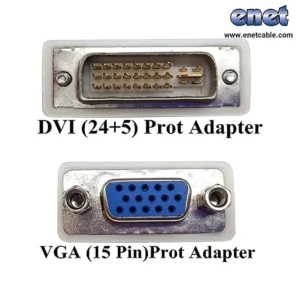 تبدیل سوکتی DVI TO VGA  ای نت/enet