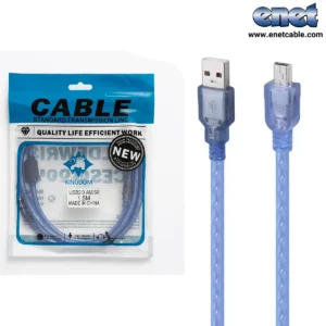 کابل miniUSB شیلددار ۱٫۵ متری