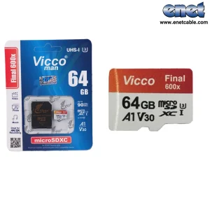 رم ۶۴ گیگ Final 600x Plus U3 A1 90MB/s + خشاب ویکو/VICCO