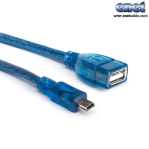 OTG MINI USB  کابلی ۵۰سانتی شیلدار پی نت/P-NET