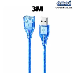 کابل افزایش ۳متری USB شیلدار PK