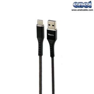 کابل تایپ سی CB 3122 T وریتی/VERITY (مشکی-سفید)
