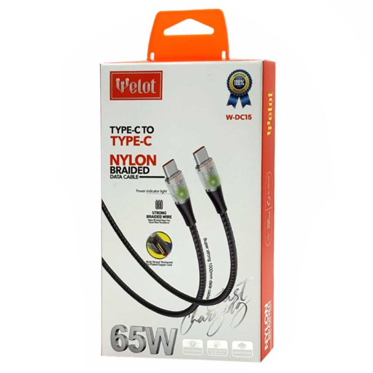 WELOT-W-DC15CC-Type-C-To-Type-C-Cable-65W-1M