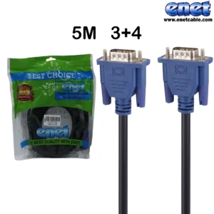 کابل  ۵ متری VGA3+4  ای نت/enet