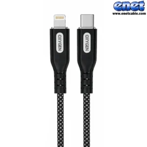 کابل شارژ تایپ سی به لایتنینگ ۱متری LX27 30W اکسیژن/OXYGEN
