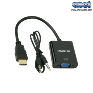 HDMI TO VGA  باصدا مچر/MACHER