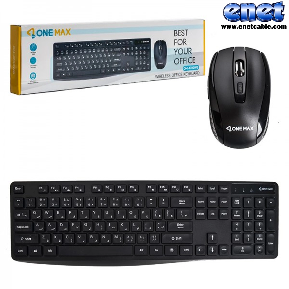 کیبورد موس بی سیم OM-OM4700W وان مکس/ONE-MAX
