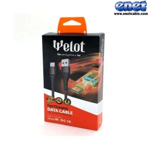 کابل شارژ تایپ سی DC10 ویولت/WELOT