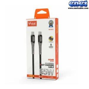 کابل شارژ دوسر تایپ سی DC13 ویولت/WELOT