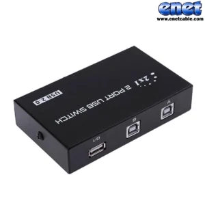 سوییچ ۲ پورت پرینتر دستی USB 2.0
