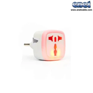 تبدیل برق ۳ به ۲ RGB ۱۶A برنجی چراغدار enet