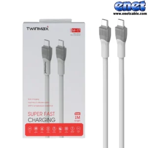 کابل شارژ دوسر تایپ سی M-17CC تویین مکس/TWINMAX