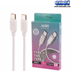 کابل شارژ تایپ سی ۱٫۱متری MNS M023CC 5A