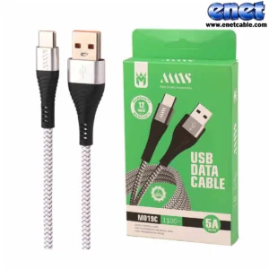 کابل شارژ تایپ سی ۱٫۱متری  MNS M019C 5A