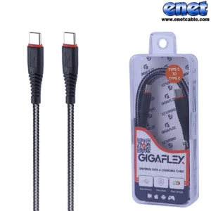 کابل شارژ دوسر تایپ سی ۱متری گیگافیلکس/gigaflex
