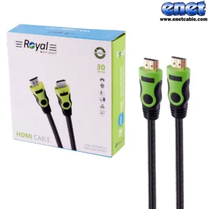 کابل HDMI ریپیتر دار کنفی ۳۰ متری رویال(۴K)